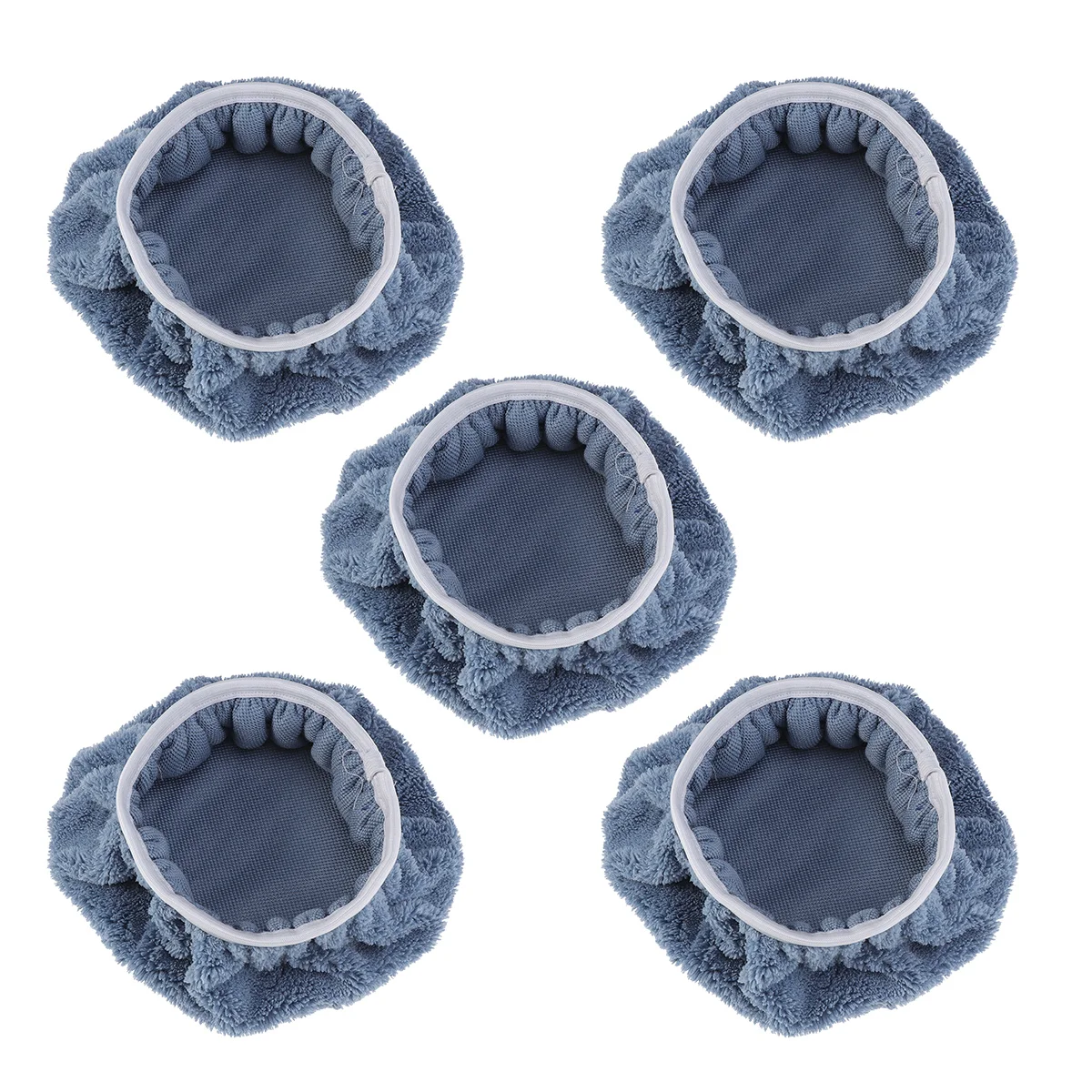 

5 PCS Reusable Car Waxing Pads Coral Fleece Applicator Hat Wool Polishing Bonnet