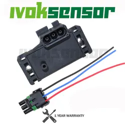 2Bar (2 Bar) Sensor MAP Turbo Boost para Opel Renault VOLVO con conector de clavija Pigtail 12247571 16009886 16040609 16006836