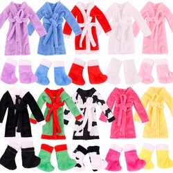 Doll Clothes Doll Pajamas Night-robe Christmas Accessories Package For Barbis&Elf Doll Clothing Accessories,Girl's Toys Gift