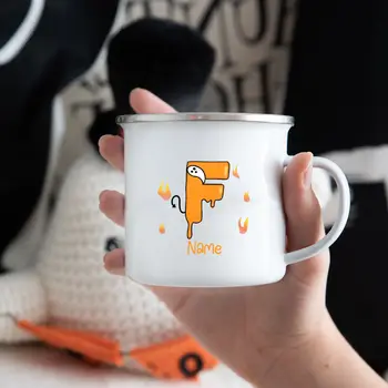 個性化萬聖節字母幽靈馬克杯,可自訂名字,適合秋季節日,男孩女孩萬聖節派對裝飾馬克杯,兒童禮物 10 最佳銷售 兒童馬克杯 - №2