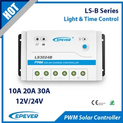 10/20/30A PWM Solar Charge Controller EPEVER LS2024B 12V/24VDC Solar Lighting Road Signal Light/Time Control Timer