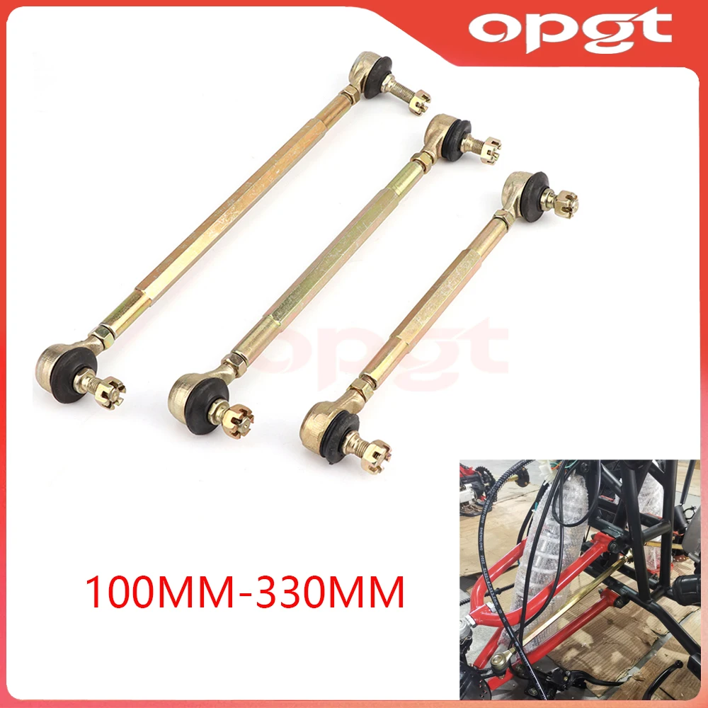 

OPGT 1 пара 100-330 мм рулевой тяги M10, шаровой шарнир рулевой тяги, комплект для 50cc-250cc ATV Go Kart UTV Buggy Quad Bike Accesso