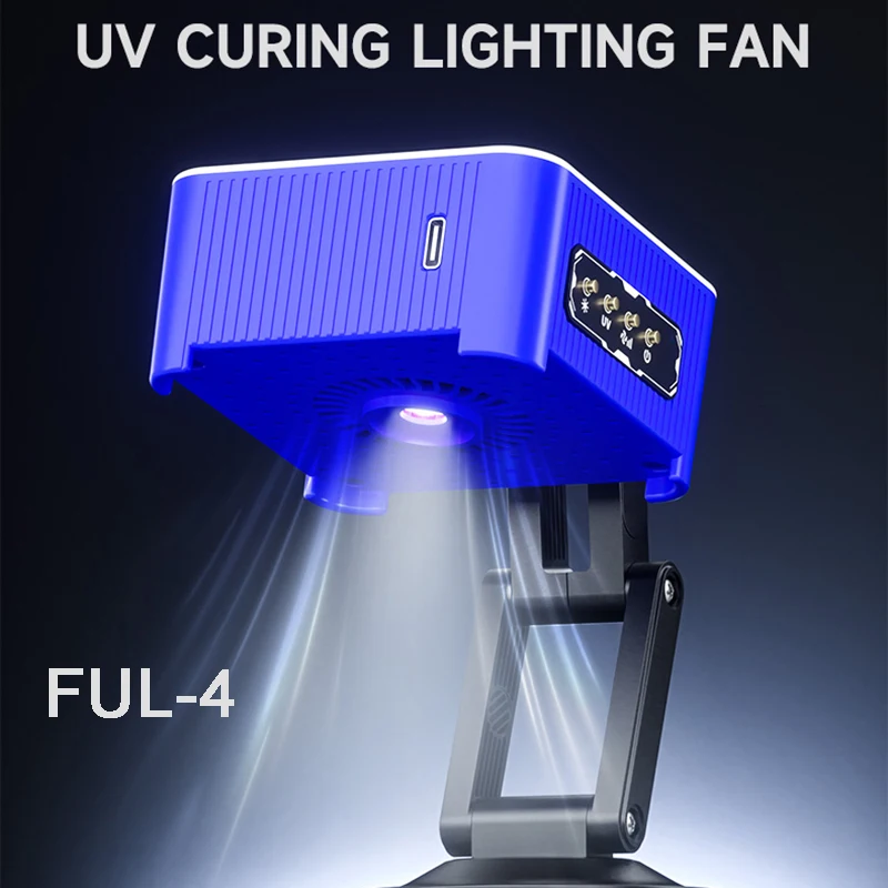 

MECHANIC FUL-4 UV Curing Lighting Fan For PCB Welding Repair Fast Heat Dissipation Smoke Extractor Cooling Curing Fan