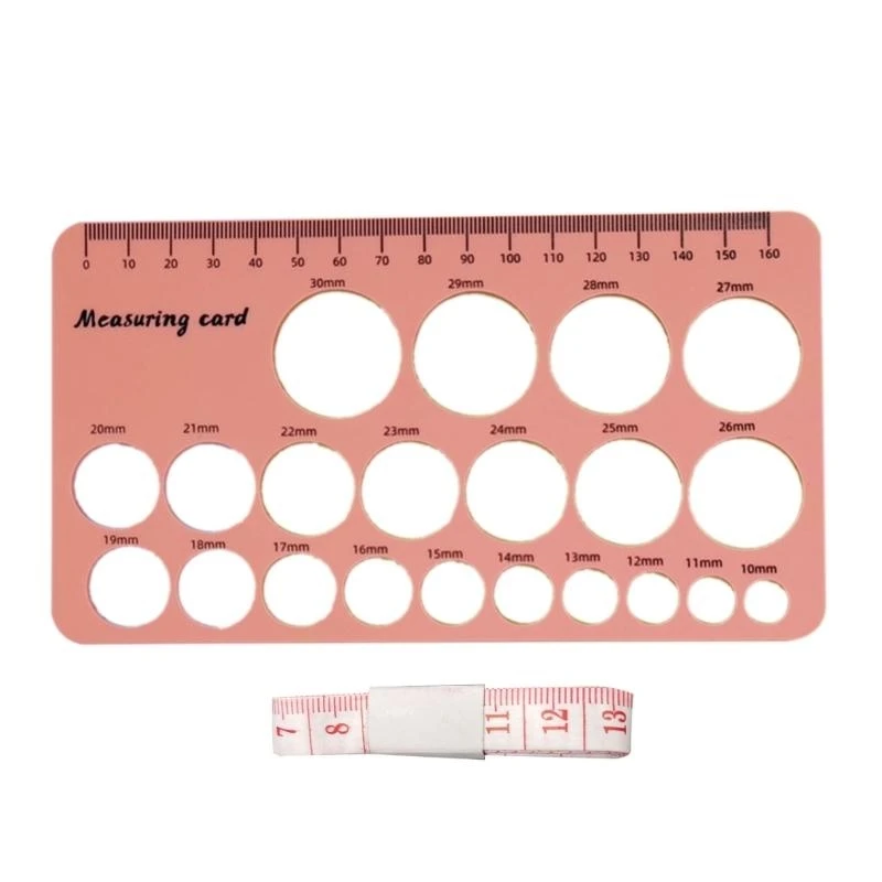 54DF Breast Pump Flange Sizing Tool Nipple Ruler Nipple Measuring Tool Silicone Ruler