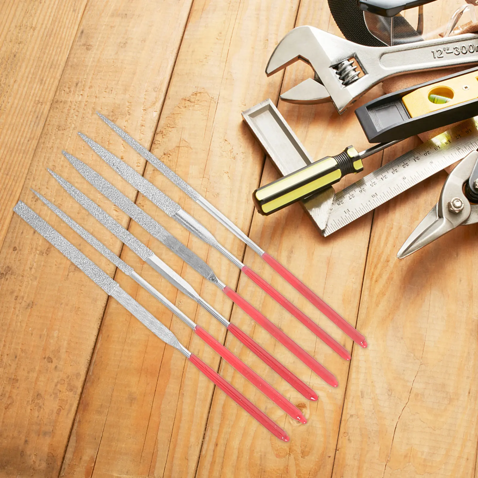 

Набор миниатюрных алмазных напильников: прецизионные металлические напильники (круглые и плоские) для ювелирных изделий, дерева, стекла, камня, резьбы, рукоделия, ручные инструменты