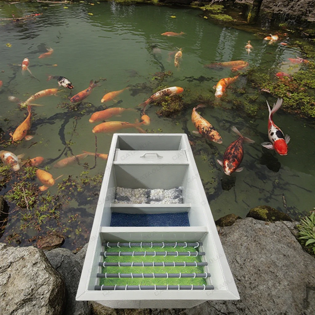 

50m³/h Compact Space Saving Bio Filter Box Drum Filter for Koi Pond with Enhanced Nitrification for Crystal Clear Water