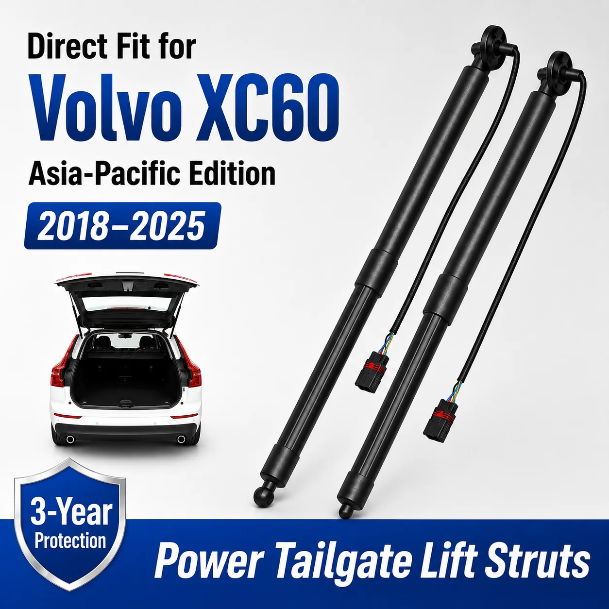 Fix Sagging Tailgate! Electric Trunk Strut for Volvo XC60 2018 - 2025 Power Liftgate Gas Spring, Strong Damping Shock
