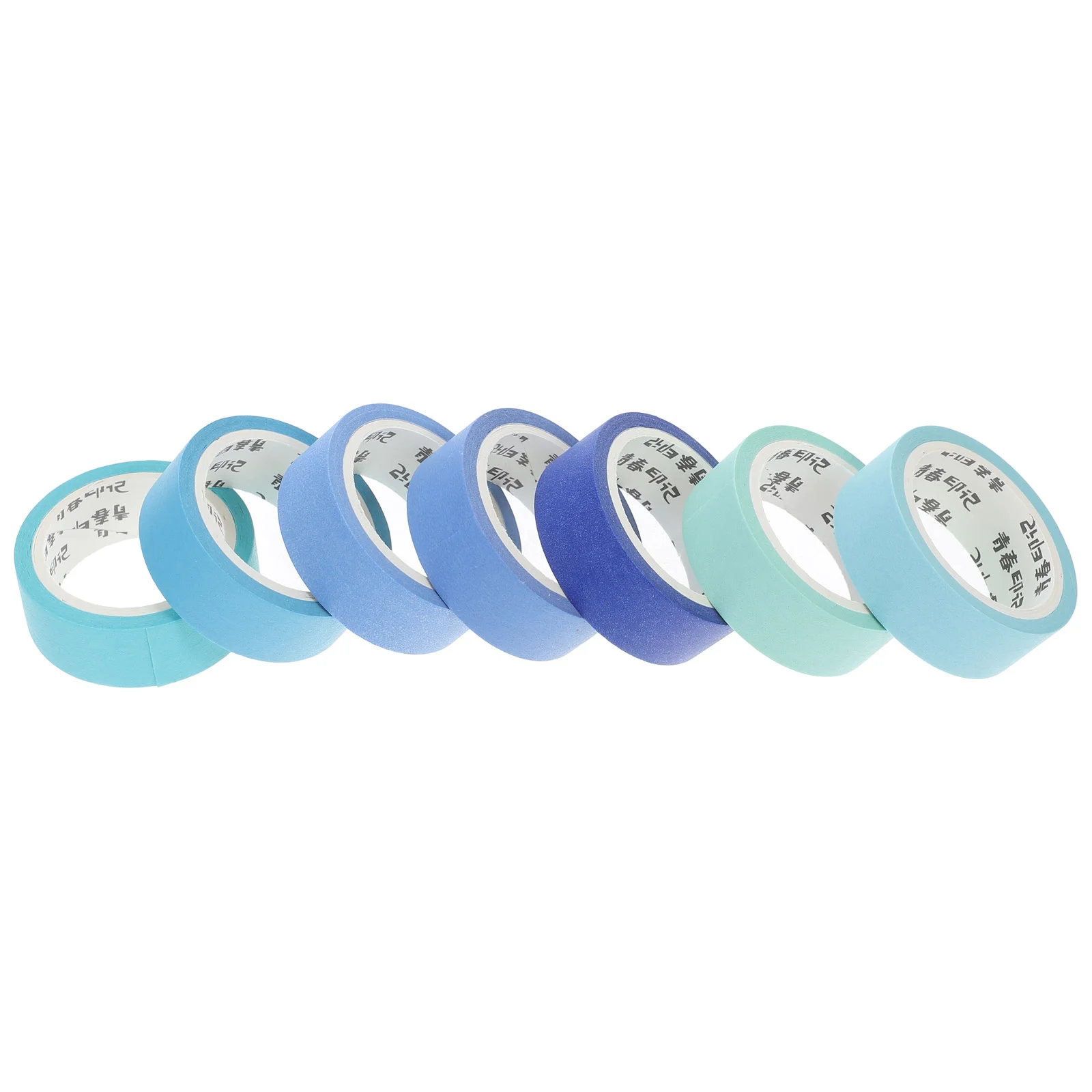 7 Rolls Solid Color Washi Tape Cute Planner Japanese Paper Basic Tapes Scrapbook for Kids