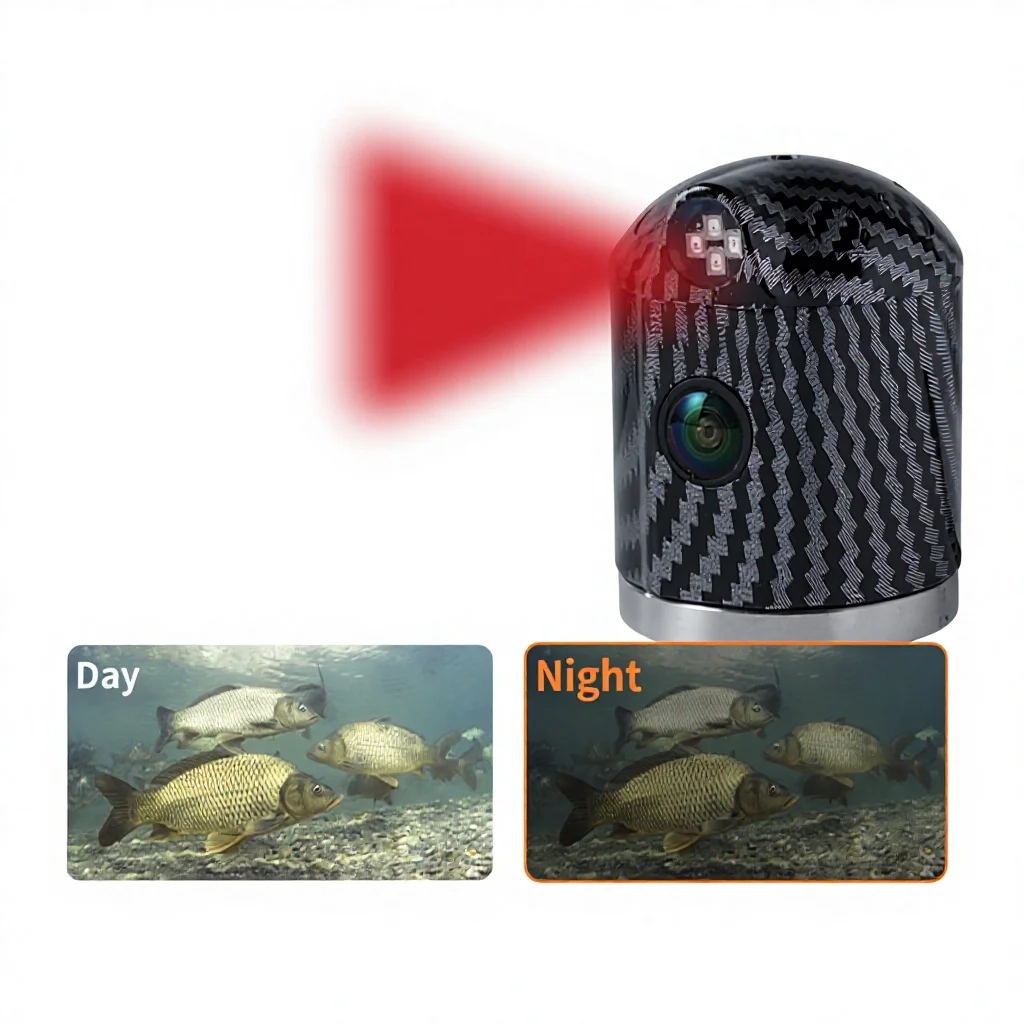 

Портативная беспроводная подводная камера для рыбалки с мобильным приложением, водонепроницаемость IP68, ЖК-дисплей, экологичная, глубина погружения 20-50 м