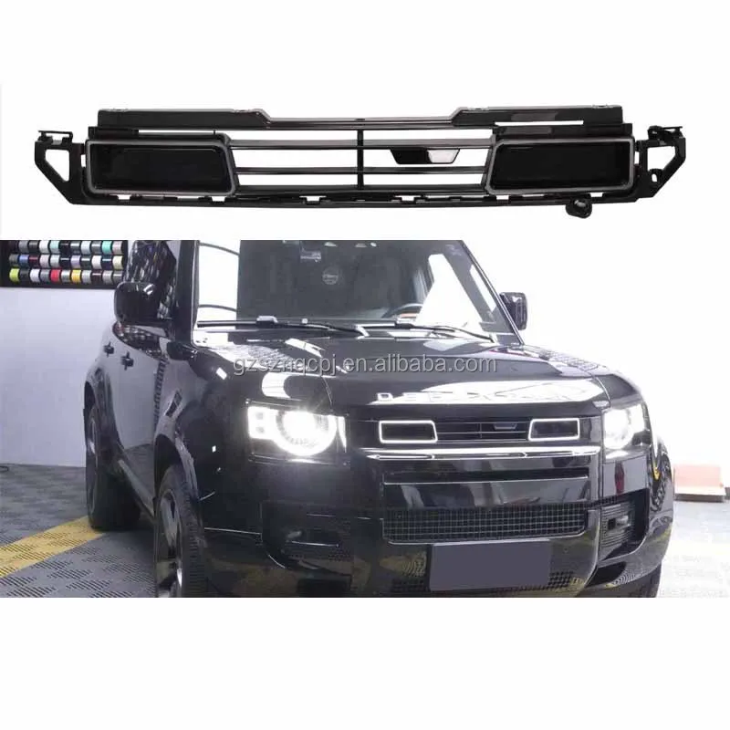 

ROCK Style Grille With LED Light for Land Rover 2019-2025 Defender Bumper Air Intake Grille Exterior Car Accessories Body Kit