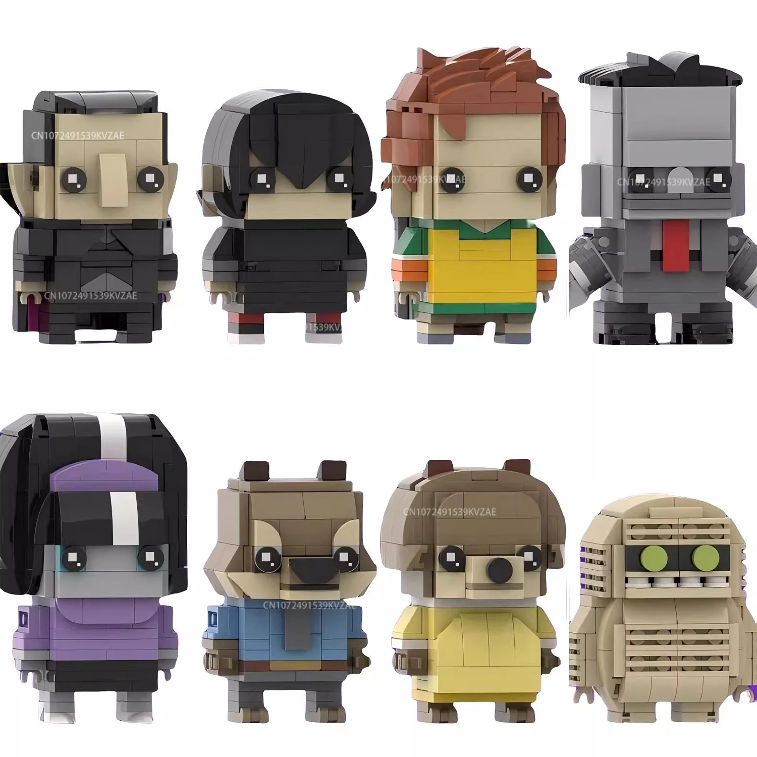 

MOC Cartoon Movie Hotel Transylvaniaed Brickheadz Building Blocks Elf Anime Figures Bricks Constructor Bricks Toys Xmas Gifts