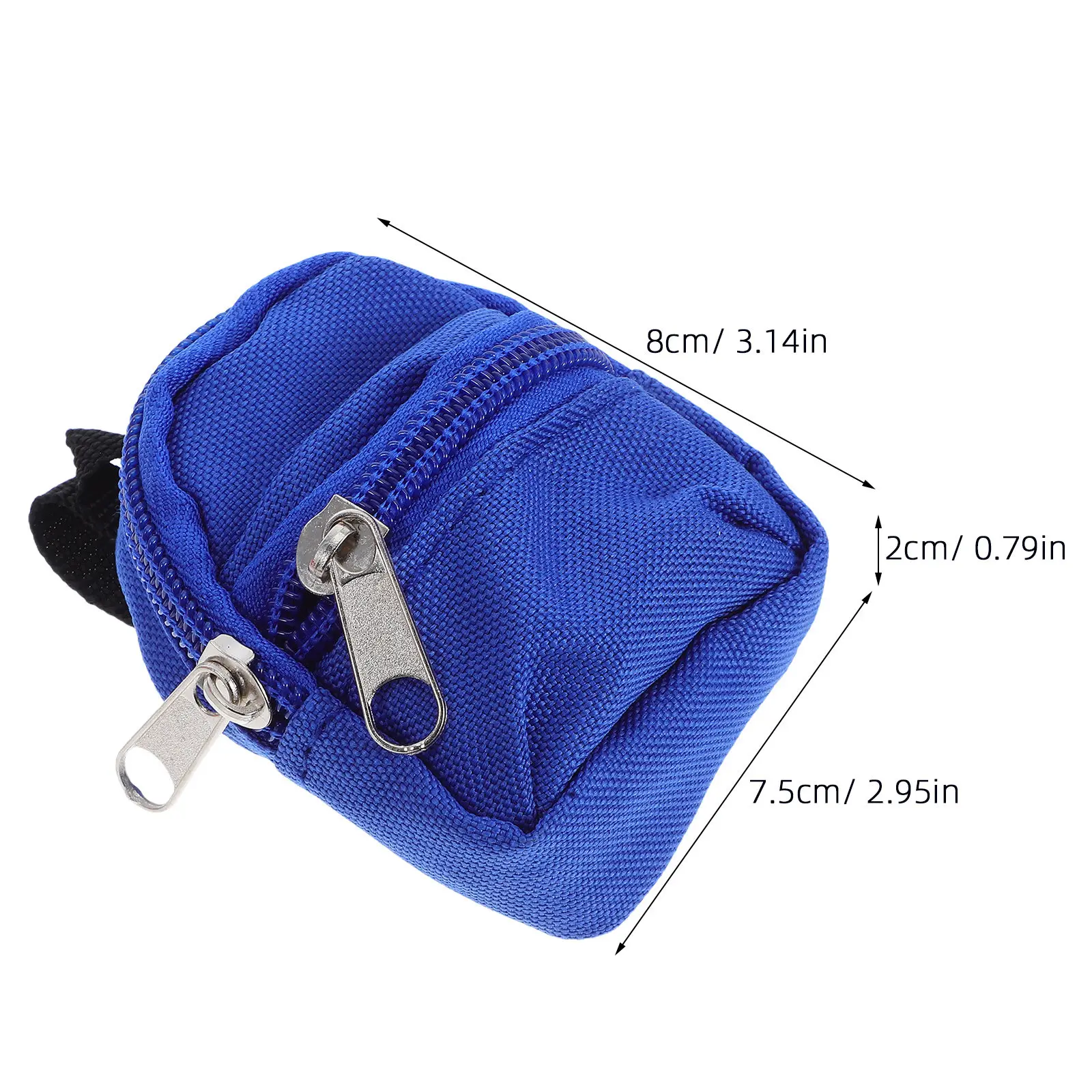 10Pcs Lovely Mini Zipper Backpack Dollhouse Accessory Pretend Play Mini School Bag Vibrant Pattern Compact Size for Small Hands