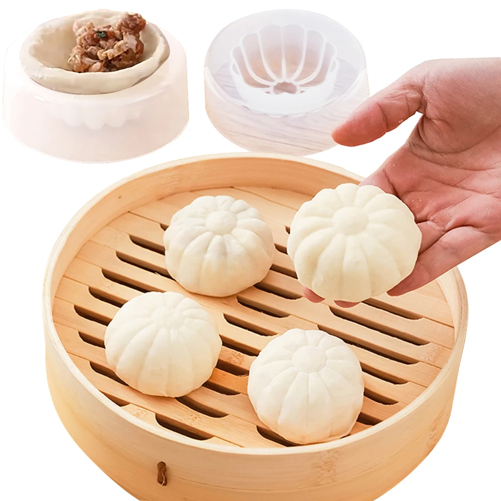 Bun Making Mould Chinese Baozi Molds DIY Pastry Pie Dumpling Maker Baking and Pastry Steamed Stuffed Tool Kitchen Accessories