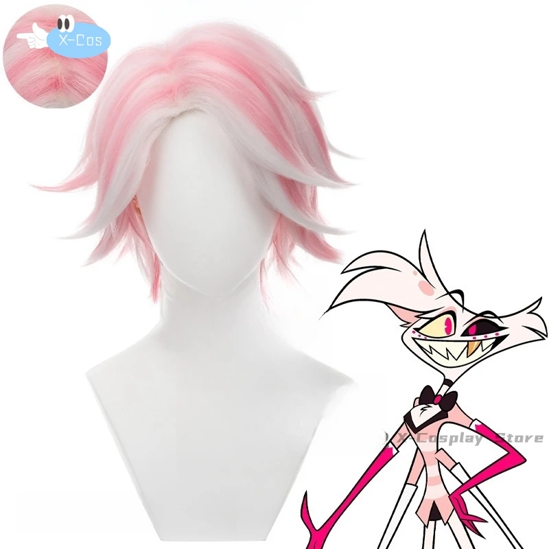 Hazbin Custumes Hotel Adult Woman Disguise Angel Dust Cos Wig Women's Costumes Cosplay Men's Anime Clothes Costume Kid Cosplays