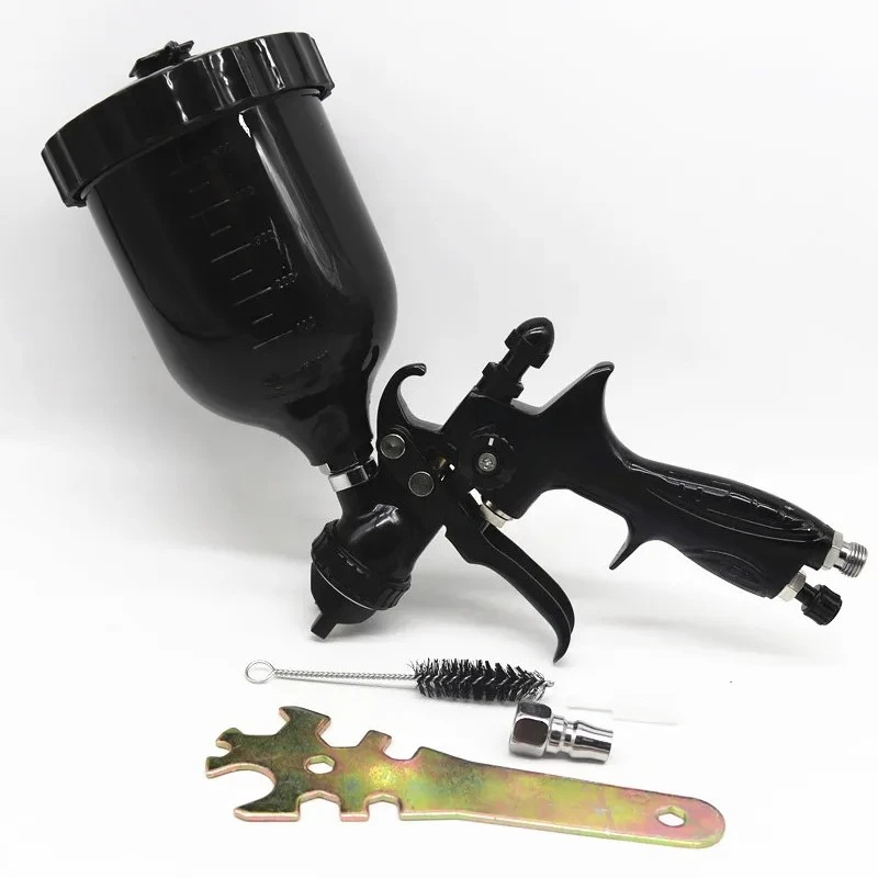HVLP Automotive Spray Gun - 1.4mm Nozzle with Paint Mixing Cup for Water-Based Coating
