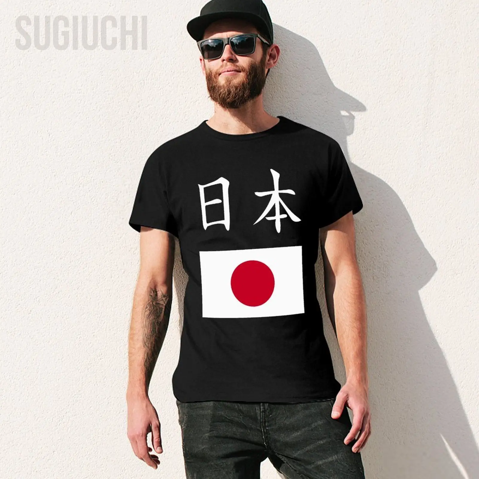 Men Japan Flag Tshirt Tees O-neck T Shirts Women Boys 100% Cotton Short T-Shirt Unisex All Seasons