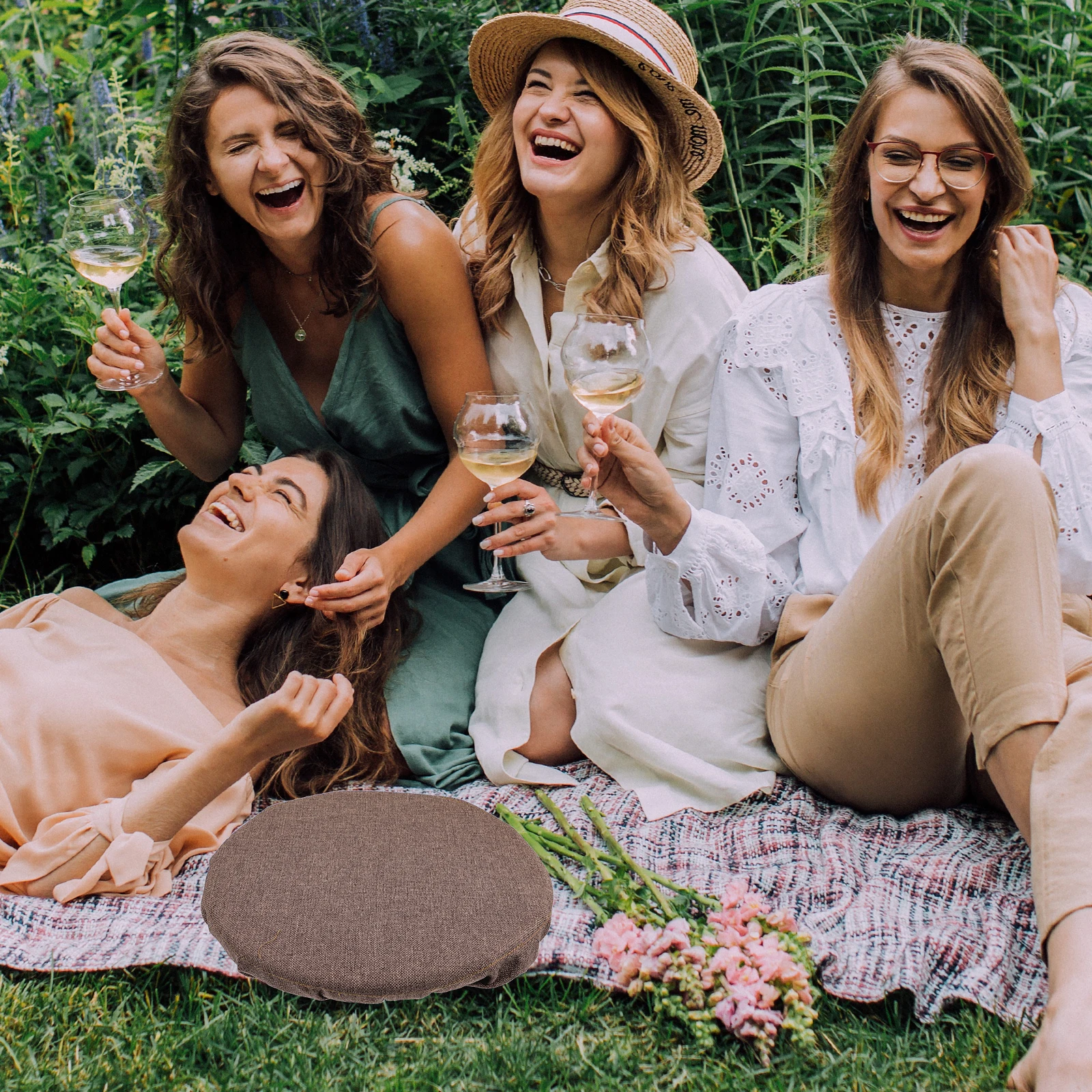 

Folding Telescopic Stool Mat Portable Telescoping Cushion Outdoor Camping Chair Cover for Imitation Linen Seat Collapsible