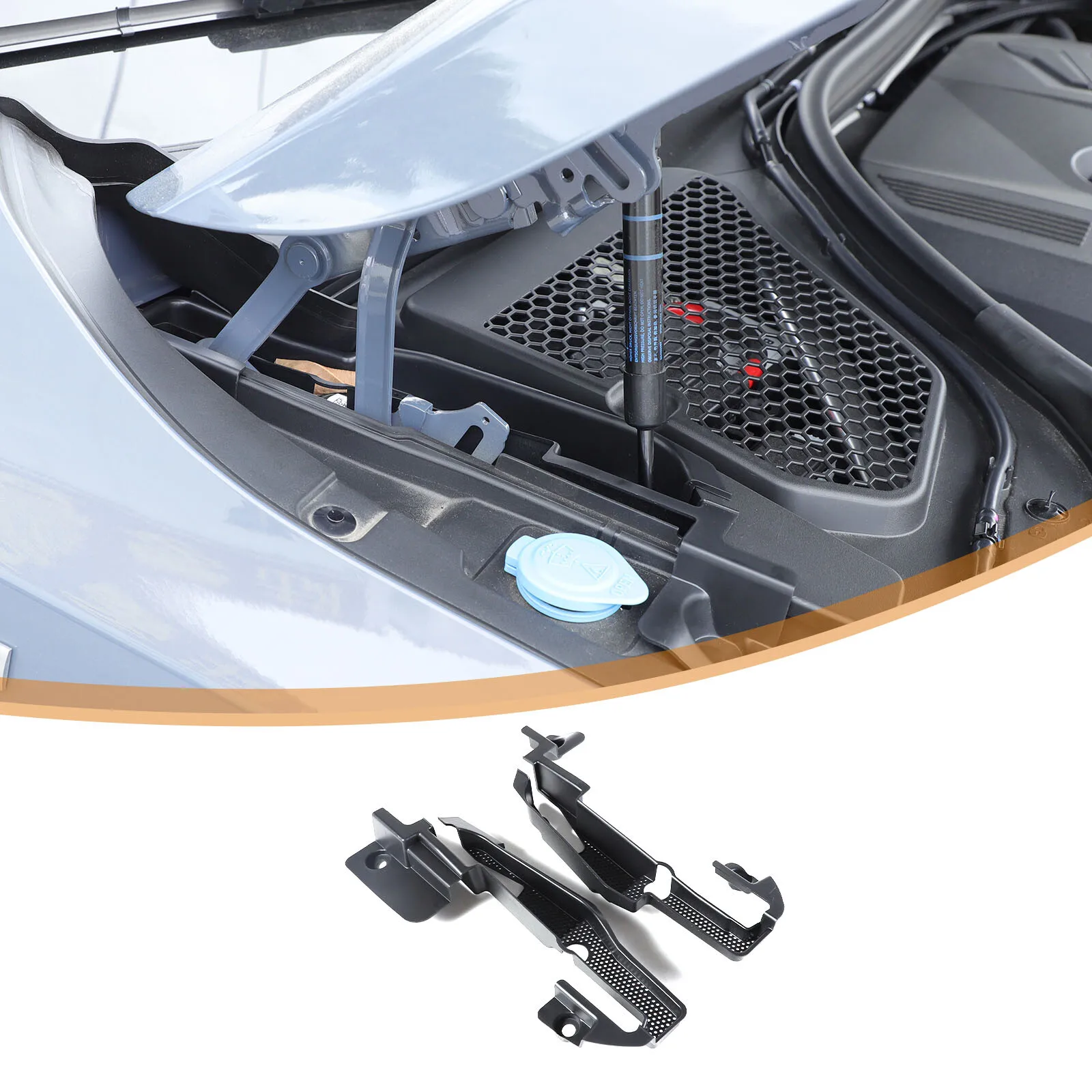 

ABS антиблокировочная крышка резервуара для воды отсека двигателя для BMW 5 серии 530i G60 G61 G68 2024-2026, аксессуары для защиты автомобиля