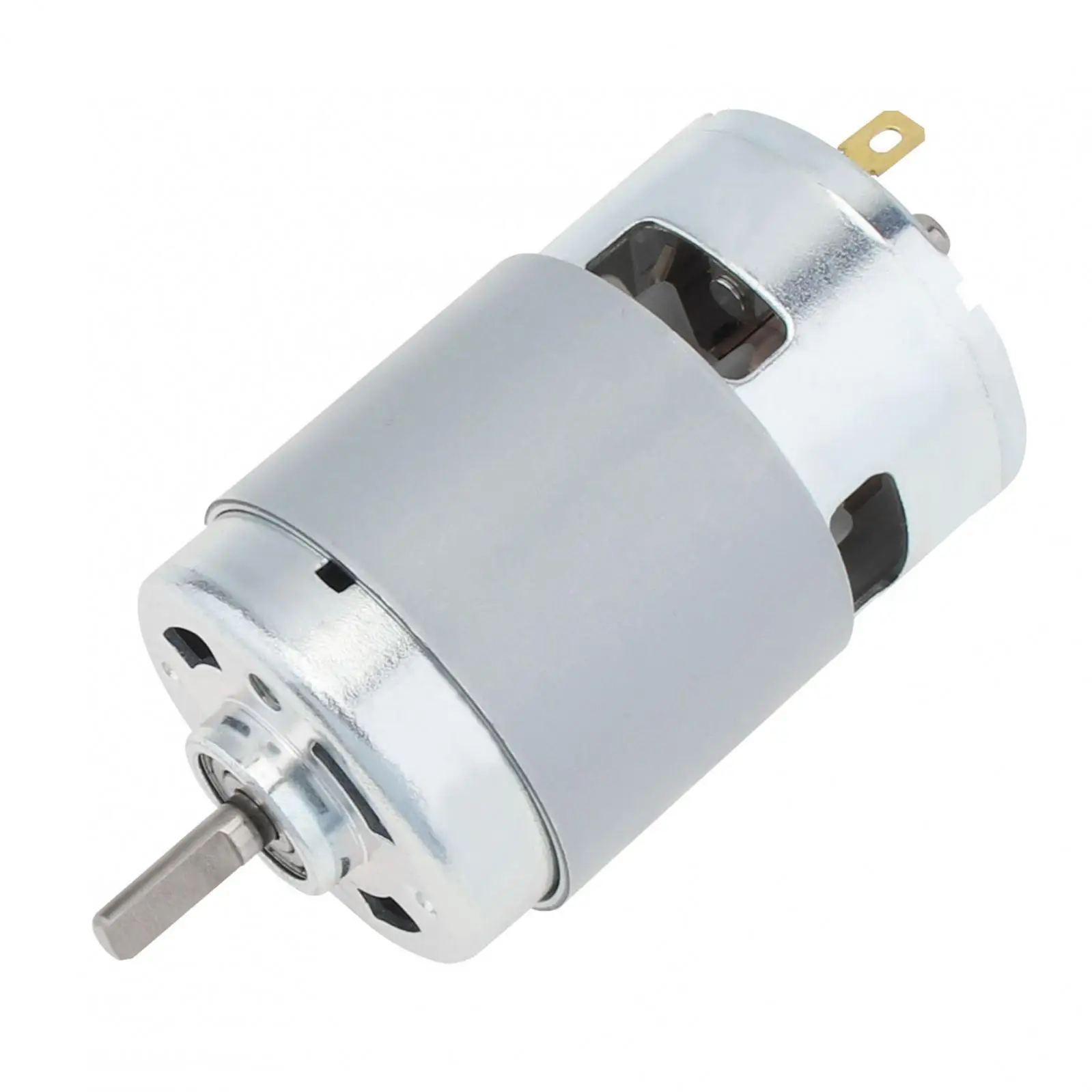 775 DC Motor D-Shaped Shaft 24V High-speed Large Torque Motor for Small Drill Micro Machine DIY Model Car with Ball Bearing