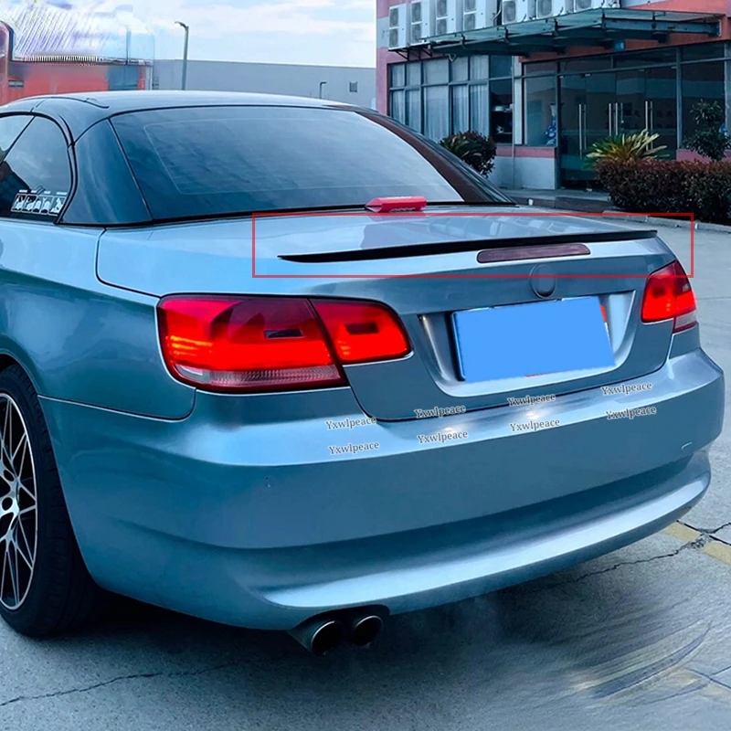 For BMW E93 335i 328i M3 CONVERTIBLE 2007 08 09 10 11 12 2013 M Style ABS Plastic Rear Trunk Lip Spoiler Body Kit Accessories