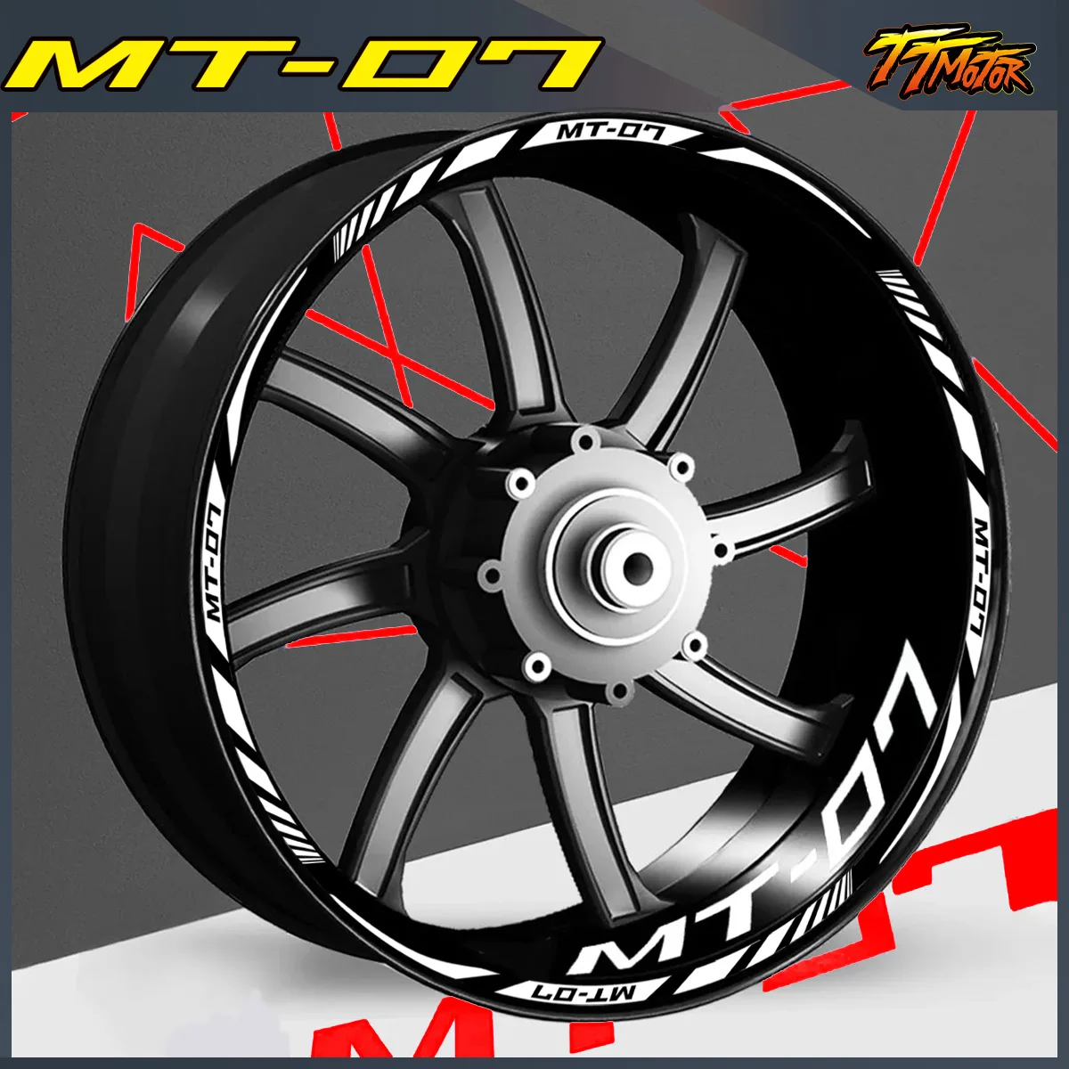 

Reflective MT-07 Motorcycle Wheel Stickers Reflective Rim Decal Logo Stripe Inner Tape Accessories For MT07 MT 07 Moto Decal