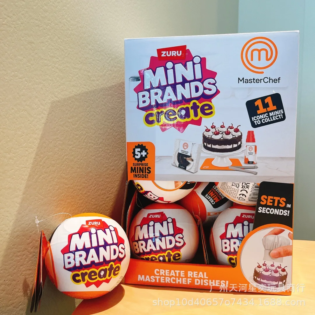

ZURU Mini Brands Create MasterChef Miniature Models Surprise Blind Ball 11 Iconic Collectible Minis Pretend Play Toy For 5+ Kids