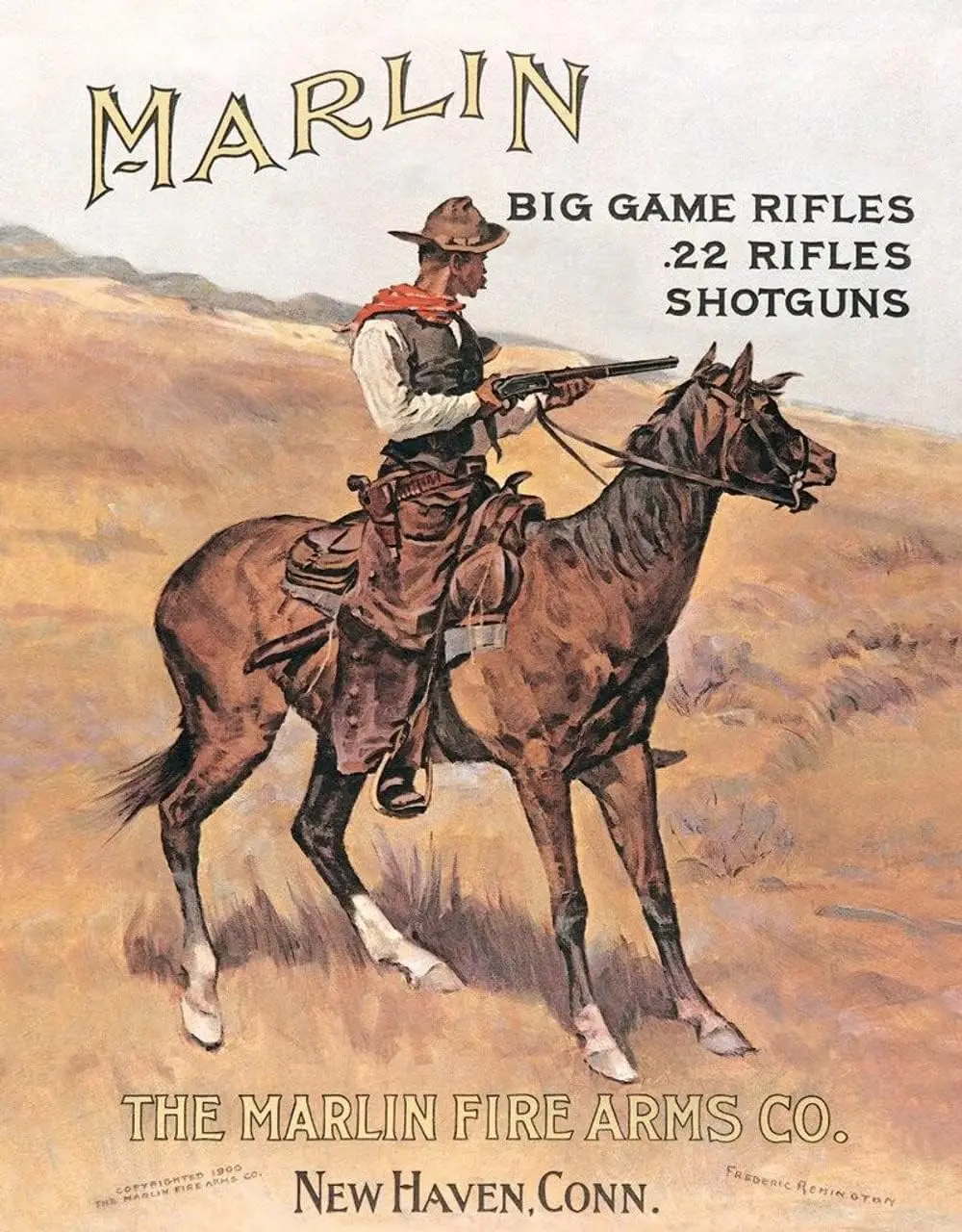 u1,Desperate Enterprises Marlin Big Game Rifles Shotguns Tin Sign - Nostalgic Vintage Metal Wall Decor - Made in USA-aluminum