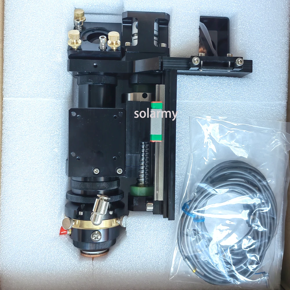 Big Power Black Non-Metal & Metal Autofocus Mixed Laser Cutting Head For CO2 Laser Cutting Machine