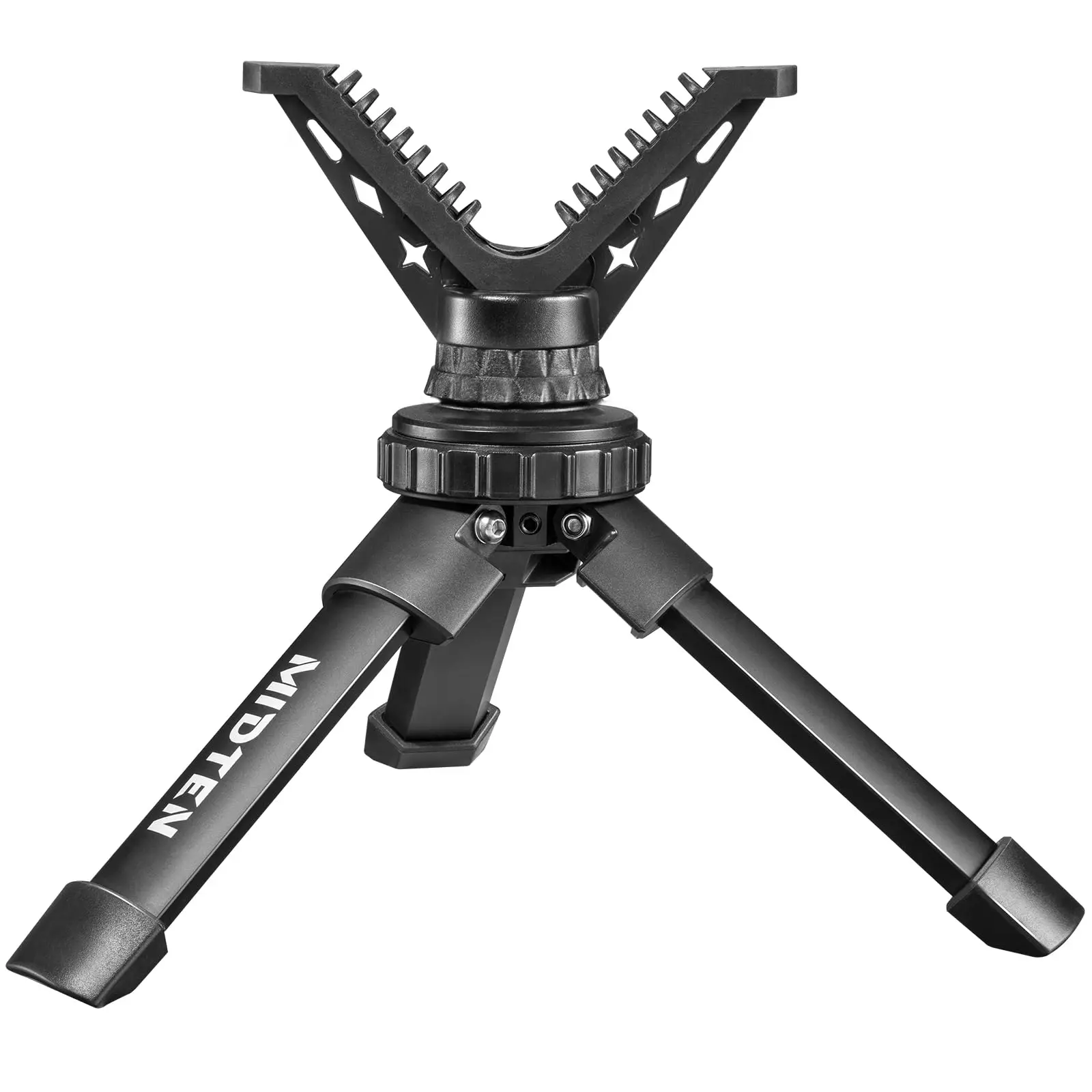 MidTen Tripod Rest Stand with 360° Rotate V Yoke Holder Portable Lightweight for Shooting Outdoor Height Adjustment