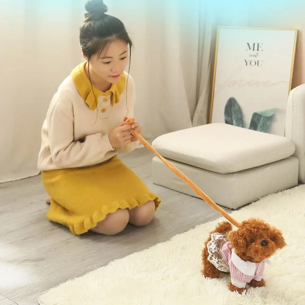 หุ่นยนต์ลูกสุนัขใหม่ เดินได้ ส่งเสียงเห่า จำลองลูกสุนัข ของเล่นลูกสุนัขแบบโต้ตอบ กระดิกหางได้ สำหรับเด็ก