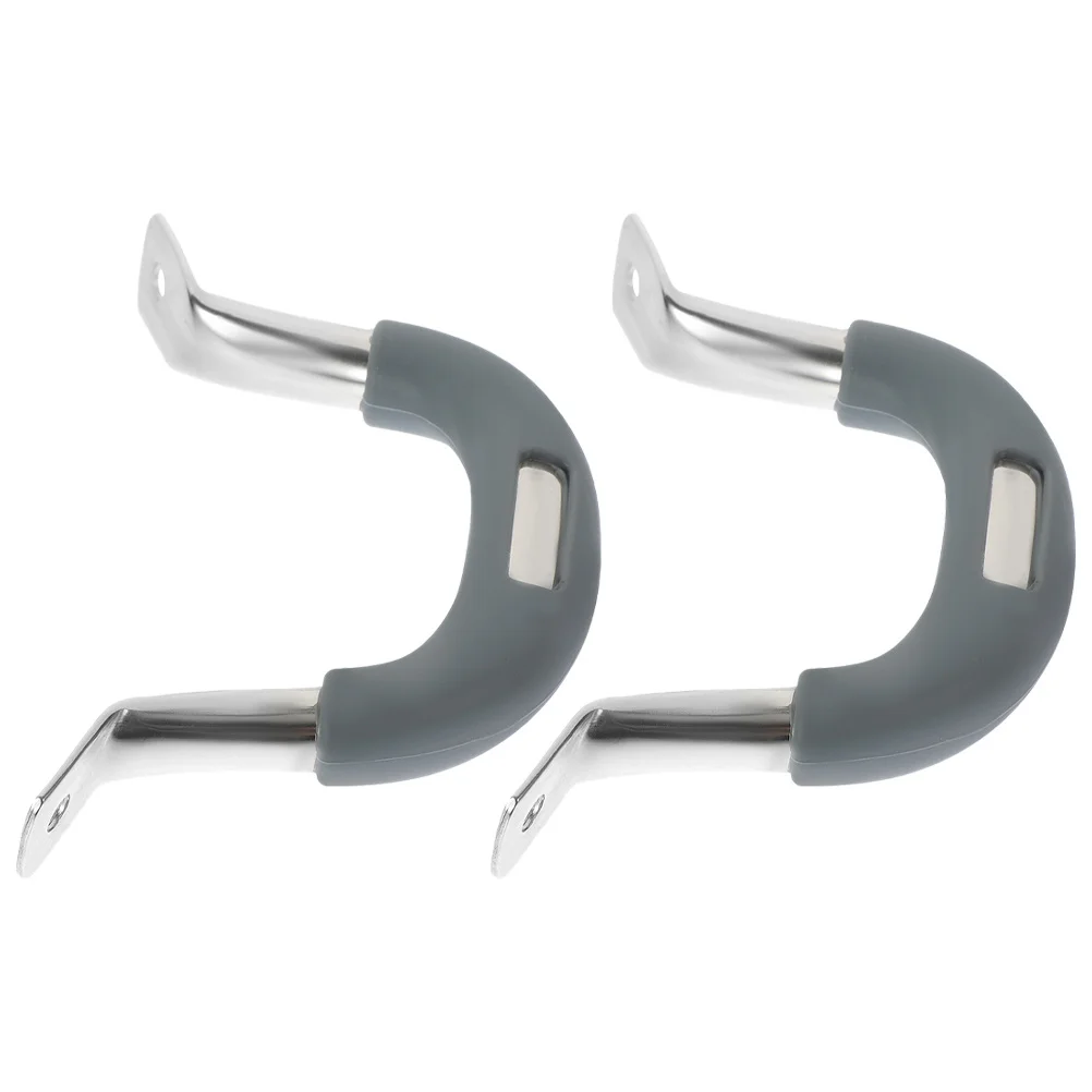 

2Pcs Anti-Scald Pot Side Handle Replacement Stainless Steel Kitchen Utensil Practical Grip for Pots Pans Steamer Milk