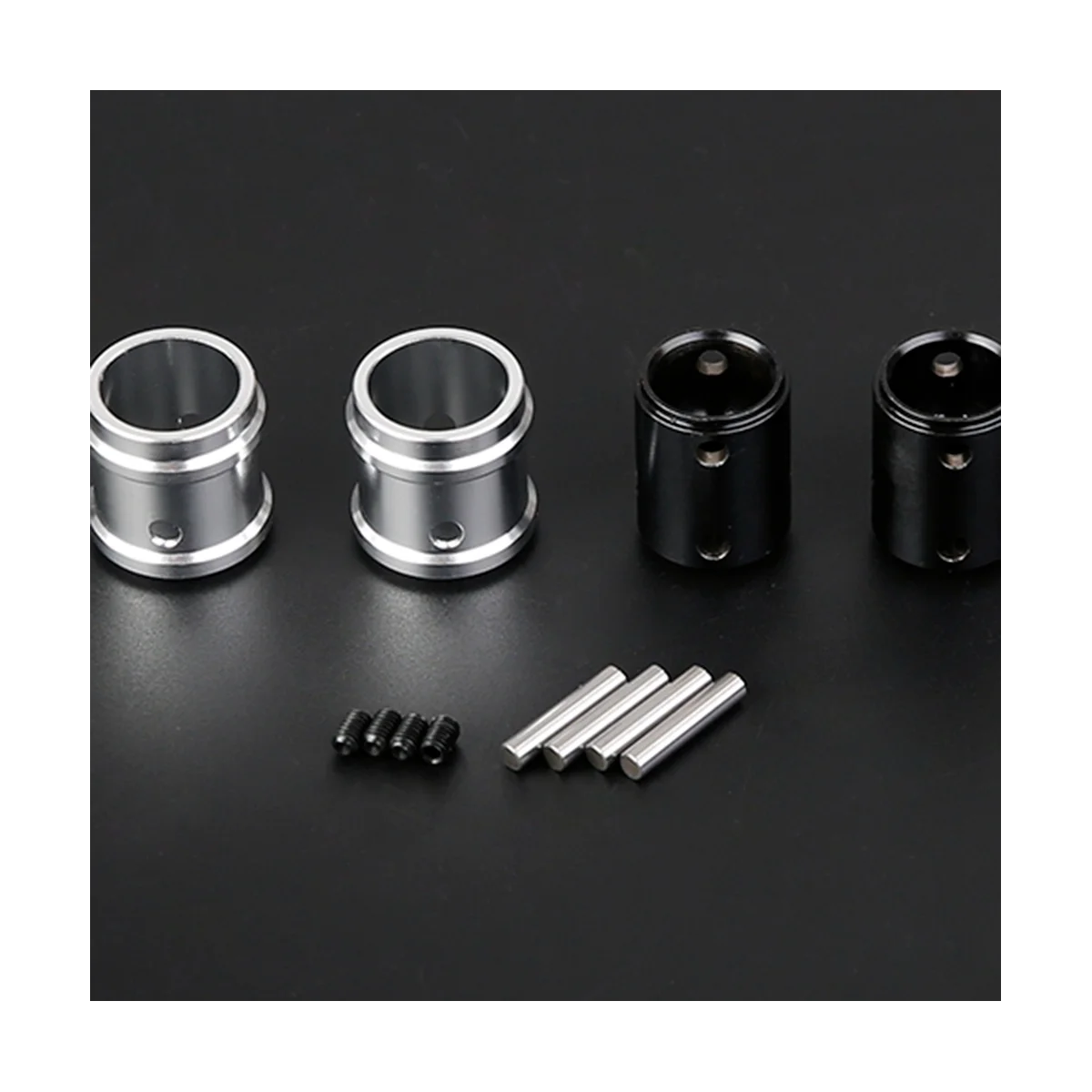 Quick-Release Front and Rear Output Shaft Sleeve Kit for 1/5 Losi 5Ive T ROFUN ROVAN LT Rc Car Toys Parts,Silver