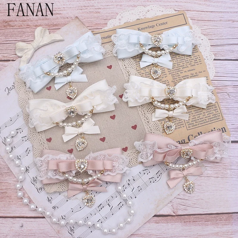 

Japanese Korean Hair Accessories Women Series Mass-produced Headwear Imported Lace Bead Butterfly Headband Sweet New Headwear