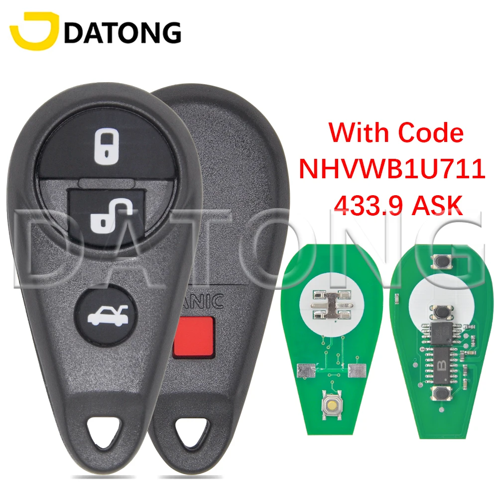 Datong World 433.9ASK Car Remote Key NHVWB1U711 For Subaru Outback Forester Impreza Legacy Impreza Tribeca WRX 1999-2009