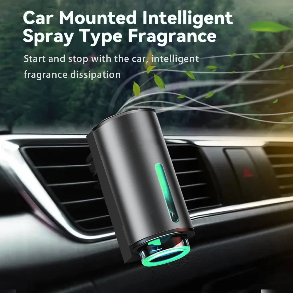 Smart Car Fragrance Diffuser Automobile Aromatherapy Air Freshener Car Interior Deodorizer Light Scent Start Stop Aromatherapy