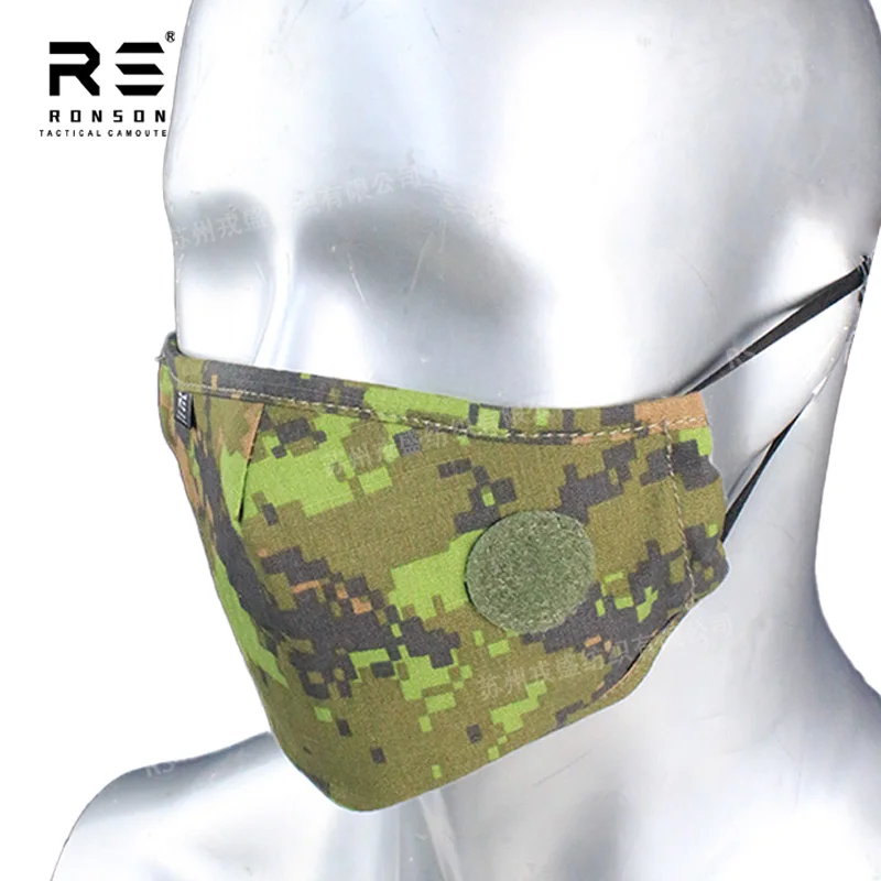 

CADPAT TW Камуфляжная тактическая маска для лица Ronsontex, регулируемая нейлоновая/хлопковая дышащая уличная зимняя маска для лица с рип-стопом