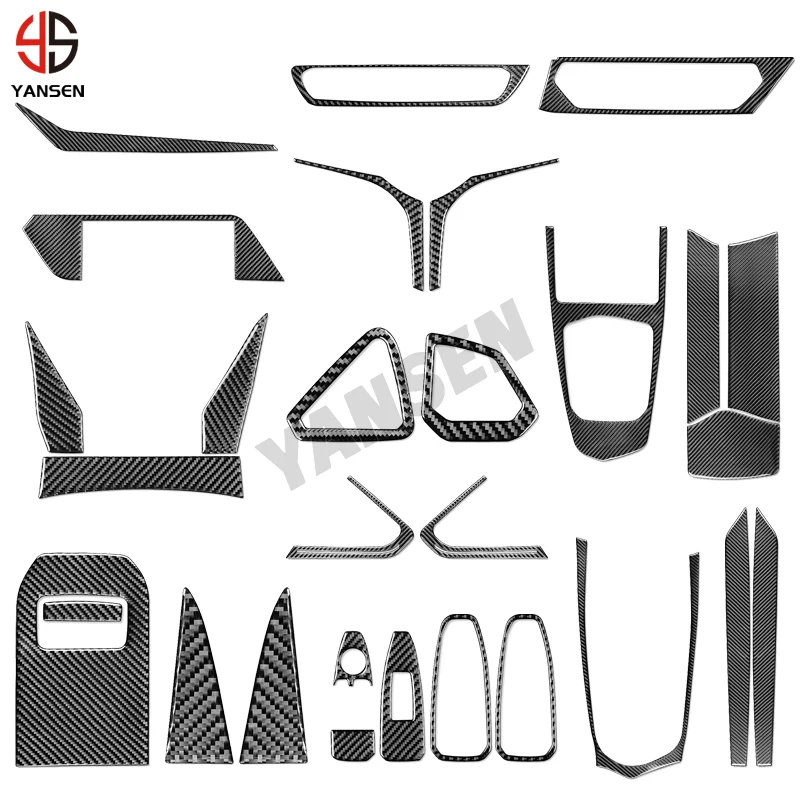 

Car Center Console Windows Control Shift Trim Carbon Fiber Cover Sticker For BMW Z4 G29 2019-2024 Accessories