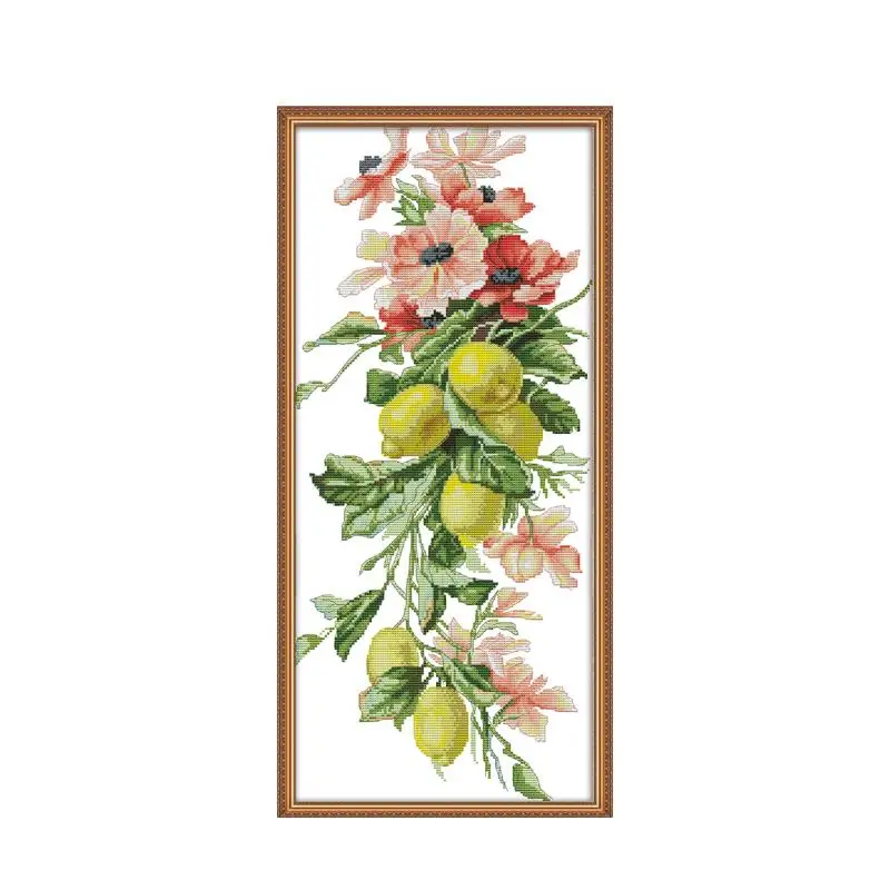 Countless rich fruits cross stitch kit aida 14ct 11ct count print canvas stitches embroidery DIY handmade