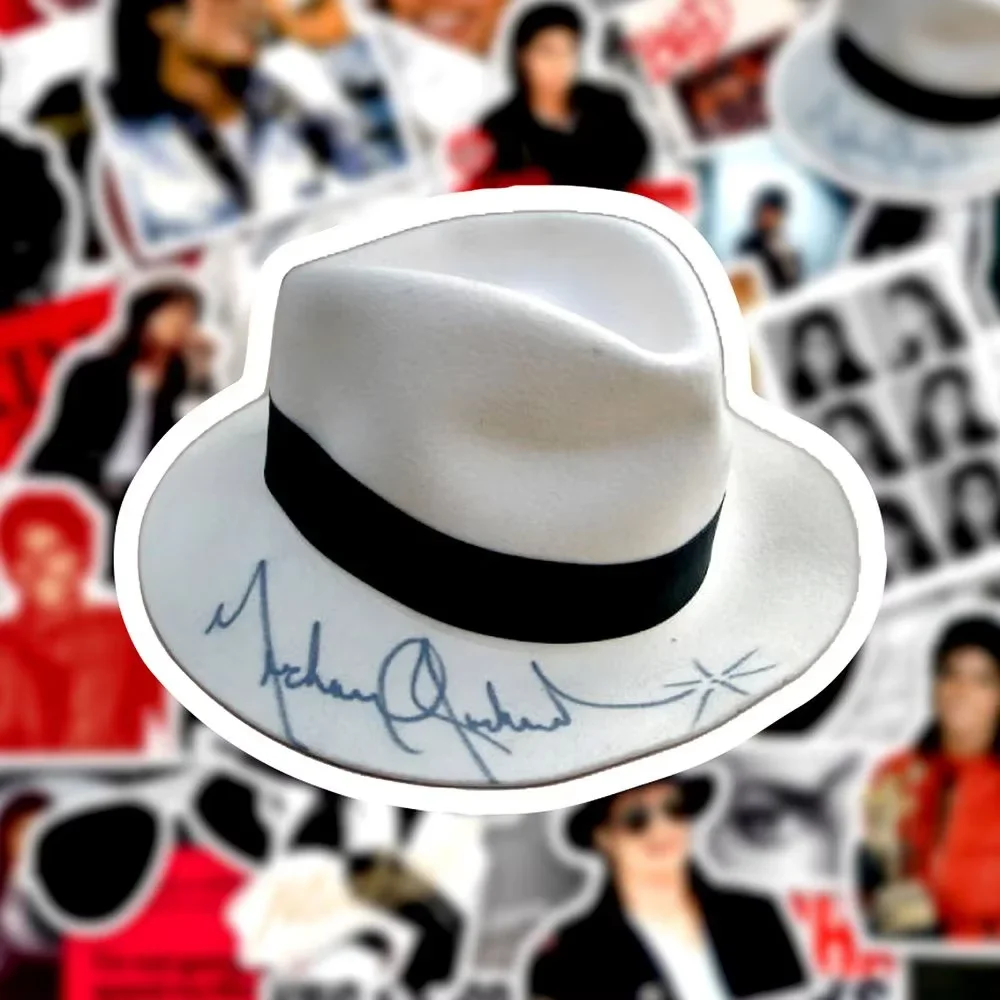 @2026 New 51pcs/50pcs Music King Michael Jackson Stickers Waterproof Vinyl Decal DIY Decorative Journal Scrapbook Laptop Luggage view 6