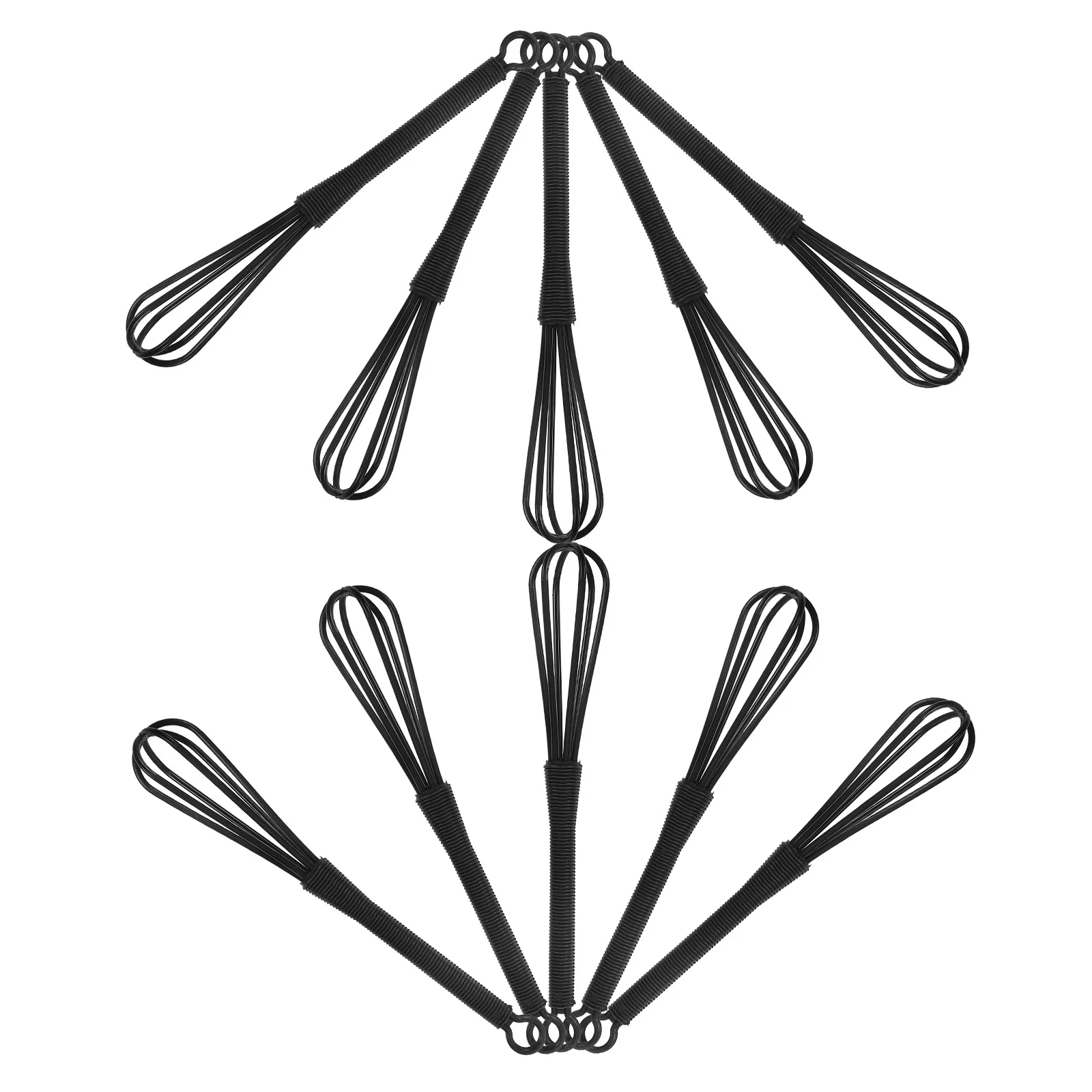 10 قطعة خلاط تلوين الشعر شبه التلقائي البلاستيك خفقت صبغة شعر خلط أداة صالون اللون كريم النمام المحمولة المحمولة #2