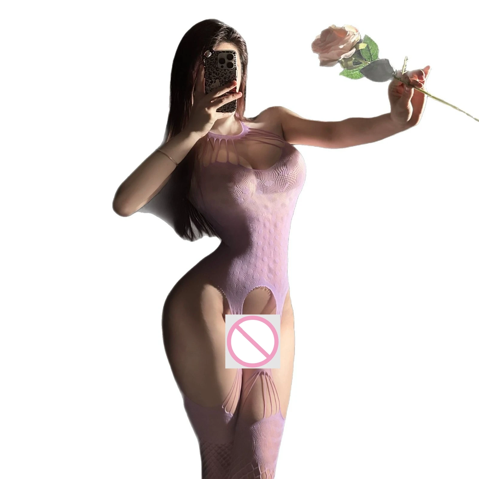 ชุดชั้นใน ชุดนอนแบบไม่ถอดออกได้ เสื้อผ้าสไตล์ลมบริสุทธิ์ ชุดเดรสสุทธิชิ้นเดียวเซ็กซี่ L713