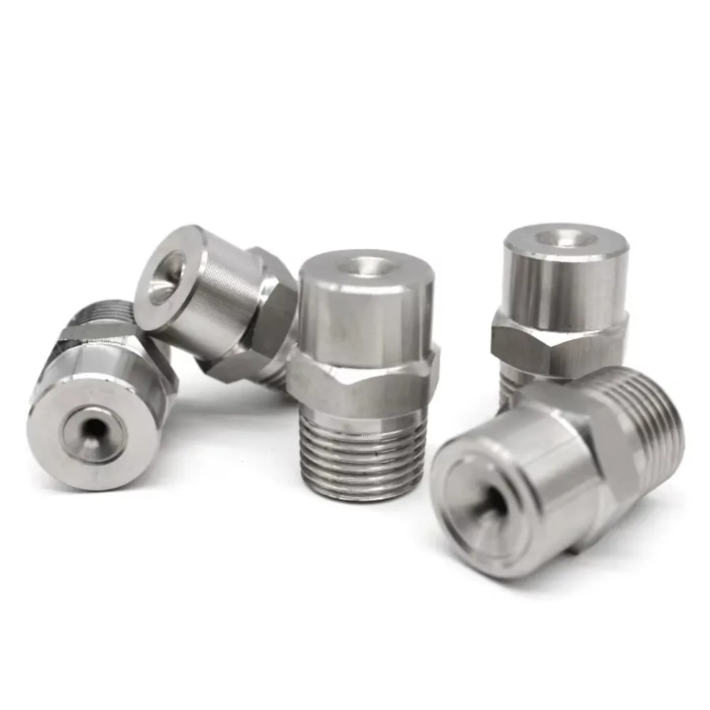 5PCS Wide‑Angle Solid Cone Nozzle Stainless Steel Full Cone Jet for Dust Suppression Cooling Tower Industrial Washing Equipment