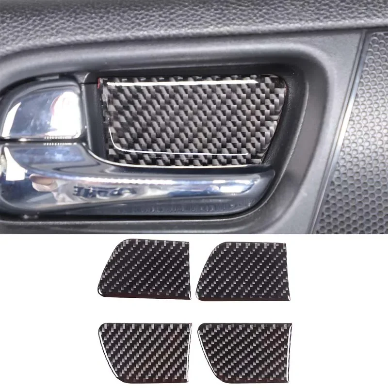 

For 2007-2013 Infiniti G25 G35 G37 soft carbon fiber car styling car inner door bowl sticker car protection accessories 4Pcs