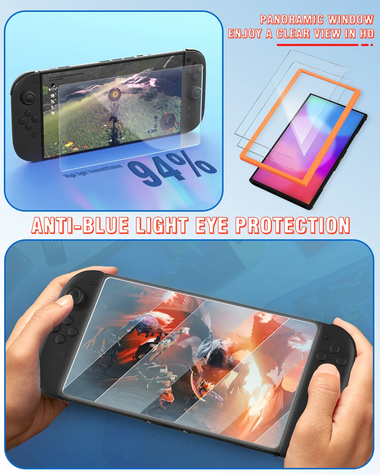Switch 2 Carrying Case Screen Protector and Case kit Accessories Bundle for Nintendo Switch 2 Protective Case Steering Wheel