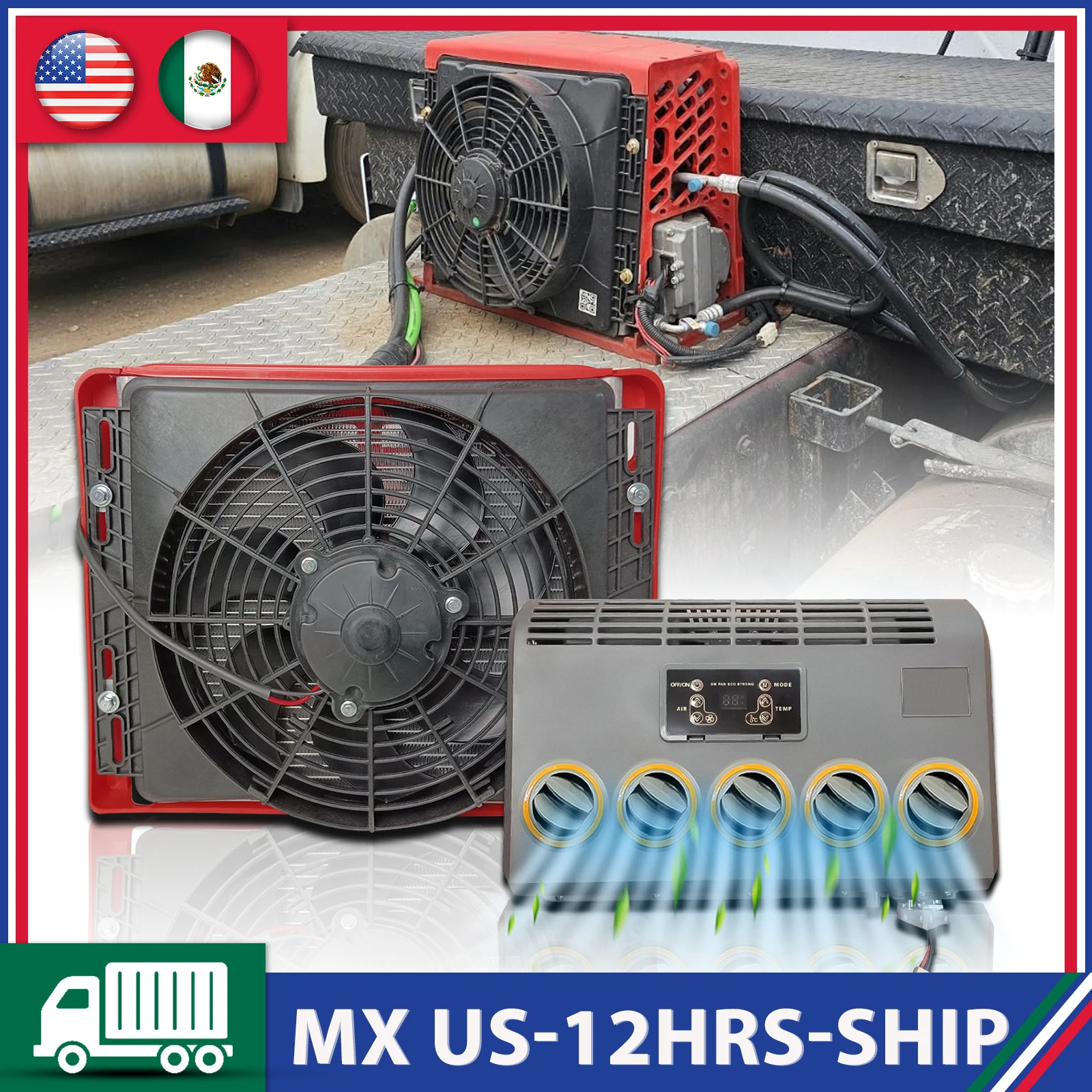 

Treeligo MX 2025 Cooling 24V Electric Truck Camper Van Air Conditioner Automotive Split Air Conditioner AC Unit For Truck RV Van