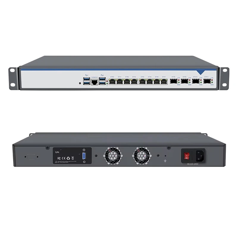 1U Rack 4 10G Sfp 2.5G Pfsense X86 Scheda router Sistemi di sicurezza Montaggio su rack Dispositivo in metallo nudo Lga 1700 Lga1700 B760 Firewall