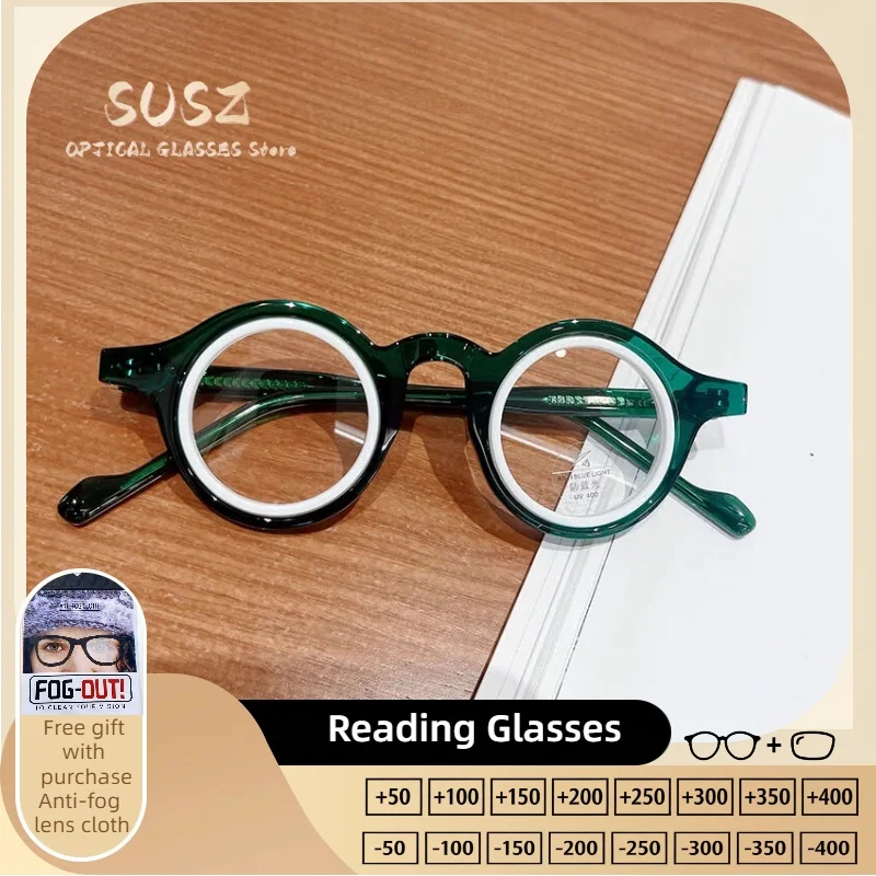 

SUSZ Trendy Rectangular Women Anti Blue Light Reading Glasses Lady Computer Glasses Anti Reflection Myopia Prescription Eyewear
