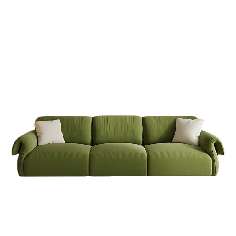 

Light luxury modern minimalist designer curved octopus fabric sofa lamb wool technology cloth Internet celebrity special-shaped
