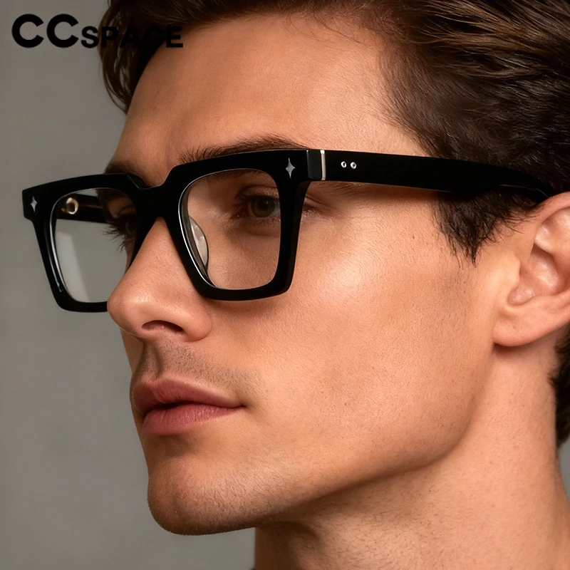 

Модные квадратные очки с заклепками, оправа для очков с синим светом, блокирующие мужские очки для чтения, брендовые дизайнерские женские очки по рецепту для близорукости