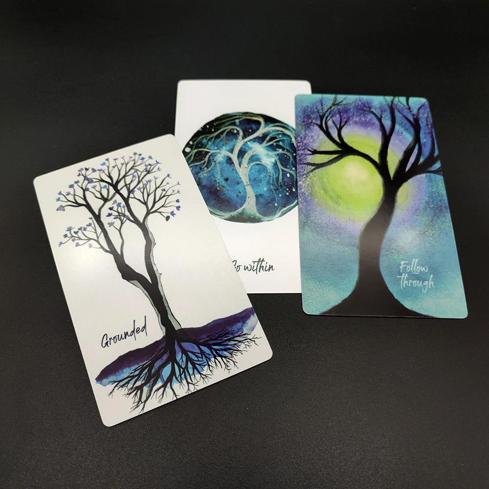 12CMX7CM Soul Trees Ascension Deck Tarot Cards for Beginners English Cards Friends Family Prophecy in Box